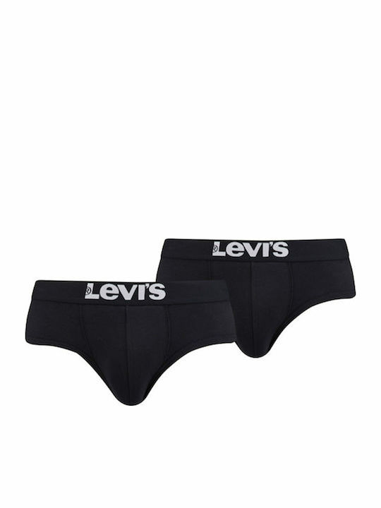Levi's Basic Slipuri pentru bărbați Negre 2Pachet