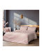 Beauty Home Set Cearșaf cu 1 Față de pernă Super dublu cu Elastic 165x200+30cm. Moritz Art 12093 Somon 4buc