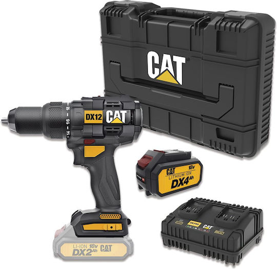 CAT Combo-17 Șurubelniță Cu Percuție Mașină De Găurit Cu Baterie 18V 1x4Ah