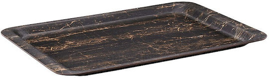 Espiel Black Wood Serving Platter Rectangular Black 46x36cm