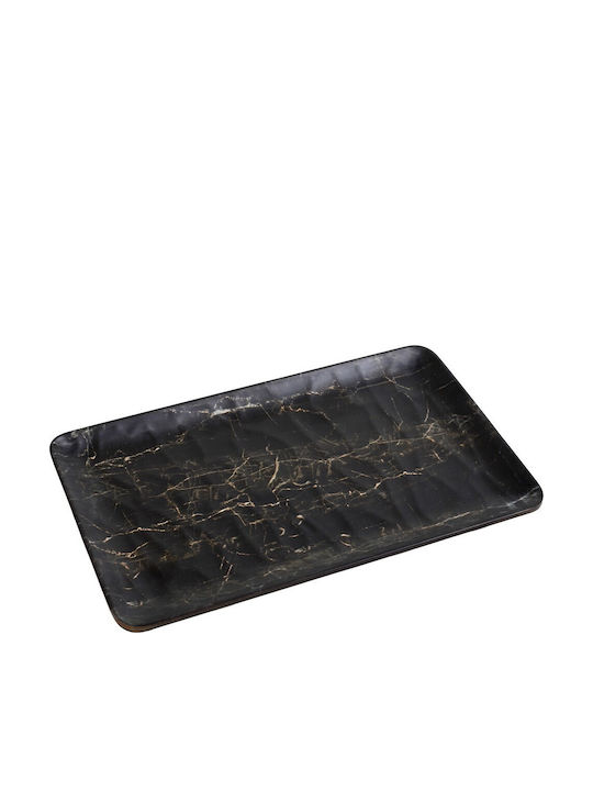 Espiel Black Wood Serving Platter Rectangular Black 53x32.5cm