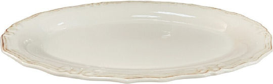 Espiel Tiffany Platou de Servire Oval din Porțelan Bej 32x21buc 1buc