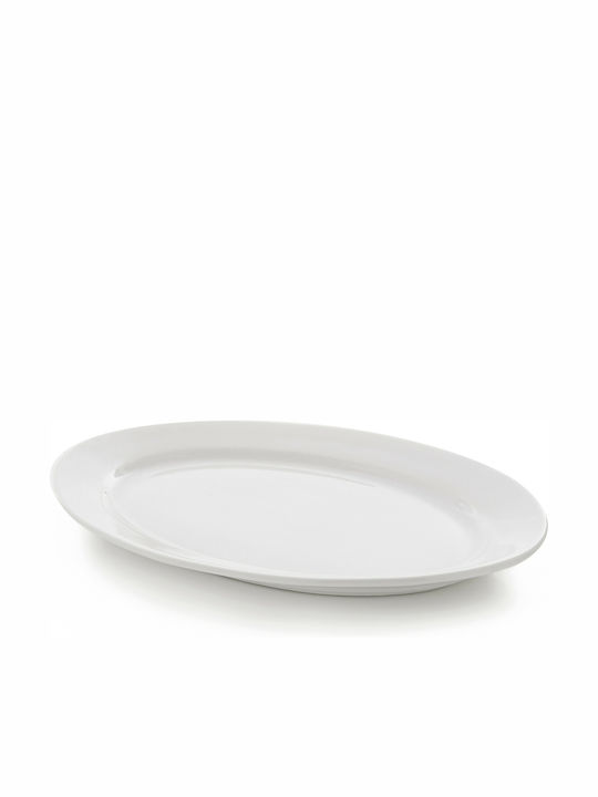 GTSA Serving Platter Oval made of Porcelain White 30x22cm