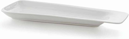 GTSA Serving Platter Rectangular made of Porcelain White 35x12cm