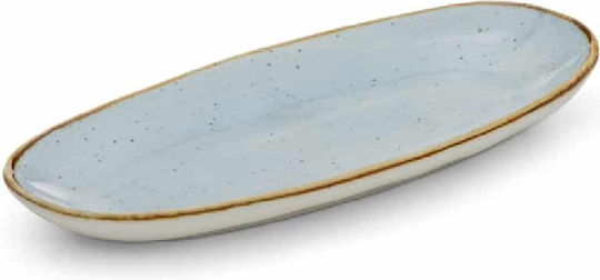 Yuk Serving Platter Oval made of Porcelain White 23x11cm