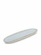 Yuk Servierplatte Oval aus Porzellan Weiß 36x14cm 1Stück