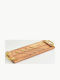 Serving Platter Rectangular Beige 40x13cm