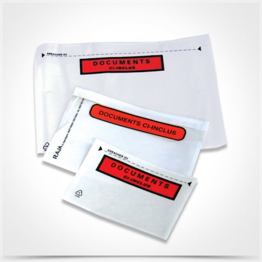 Typotrust Αυτοκόλλητες Πλαστικές Ζελατίνες για Courier Τύπου "Π" C4 250τμχ
