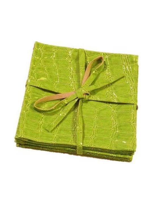 Espiel Σουβέρ Υφασμάτινο Πράσινο 10x10cm 24τμχ