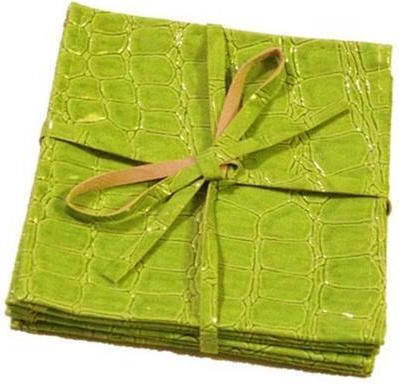 Espiel Σουβέρ Υφασμάτινο Πράσινο 10x10cm 24τμχ