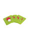 JK Home Decoration Untersetzer Stoff Grün 10x10cm 4Stück