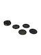 InTheBox Coal Round Coaster Metallic Gray 11cm 4pcs