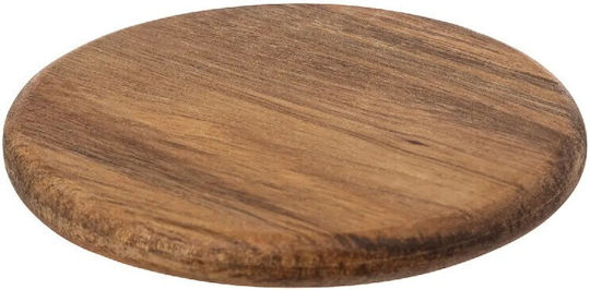 Atmosphera Round Coaster Wooden with Stand Brown 10cm 6pcs Atmosphera Round Coaster Wooden with Stand Brown 10cm 6pcs