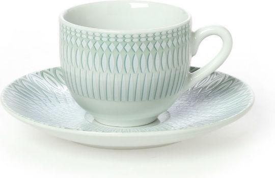 Cryspo Trio Amalfi Cup Coffee Porcelain Gray 100ml