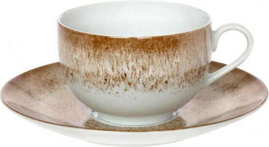 Cryspo Trio Mayo Cup Tea Porcelain Brown 250ml