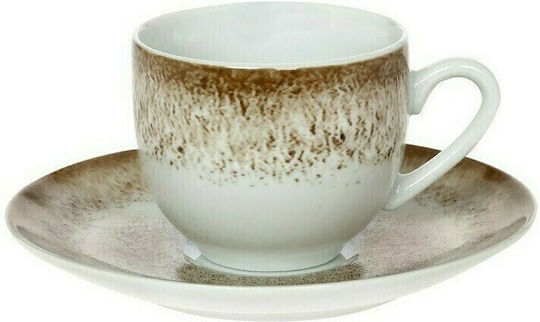 Cryspo Trio Mayo Cup Coffee Porcelain Brown 100ml