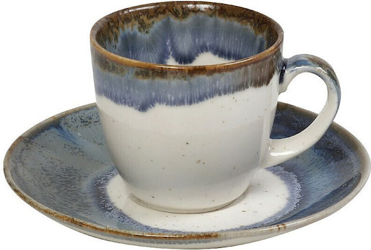 Espiel Essentials Σετ Φλιτζάνια Espresso Κεραμικά Μπλε 90ml 6τμχ