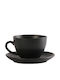 Espiel Jumbo Cup Coffee Porcelain Black 310ml