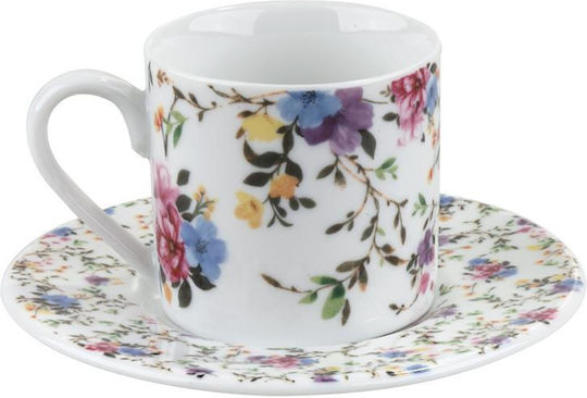 Oriana Ferelli Set Căni Maro Din porțelan Multicolore 6buc