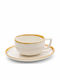 Yuk Set of Cups Cappuccino Porcelain Beige 6pcs