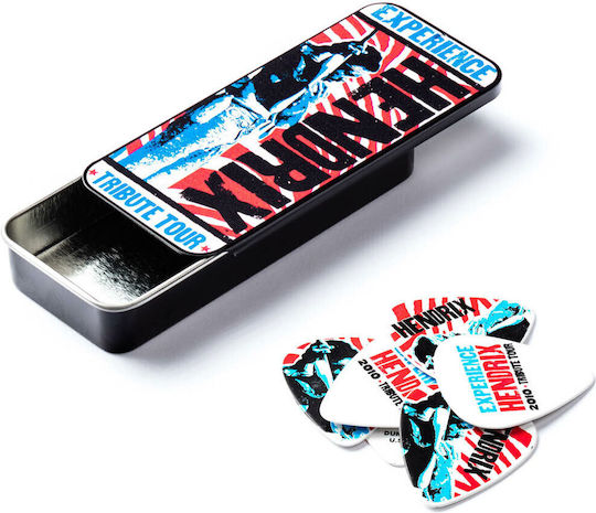 Dunlop Πένες Κιθάρας Jimi Hendrix Tribute Tour Pick Tin Σετ 6τμχ