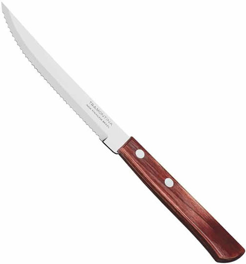 Tramontina Μαχαίρια Κρέατος από Ανοξείδωτο Ατσάλι Polywood Cherry 11cm 12τμχ