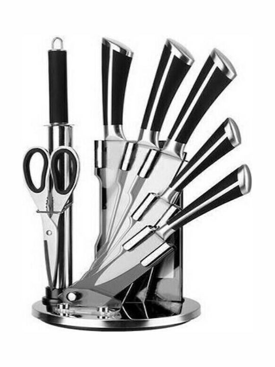 Nava Set Knives with Base Made of Stainless Steel 20cm 8 Pieces