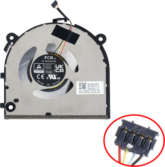 Ανεμιστηράκι Laptop Gpu Cooling Fan Lenovo Ideapad Pro 5 16imh9 83d4 83d4001hus 83d4003hax 83d4cto1ww Pro 5 16ahp9 83d5 83d5cto1ww 5f10s14132 5f10s14133 Fs3c Dfs5l22h15b85j 4pin Κωδ.81572