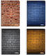 Must Team Spiral Notebook Ruled B5 150 Sheets 5 Subjects Bricks 1pcs (Μiscellaneous Designs/Colors)
