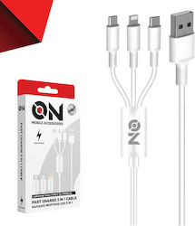 Mehrere Anschlusskabel Usb 3 1 Blitzschlag Micro Typ-C Weiß 120cm On Mobile Zubehör 1 Stück Mehrere Anschlusskabel Usb 3 1 Blitzschlag Micro Typ-C Weiß 120cm On Mobile Zubehör 1 Stück