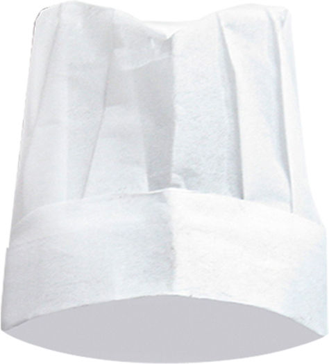 Chef / Cook Hat Carnival Hat White made of Plastic 48pcs