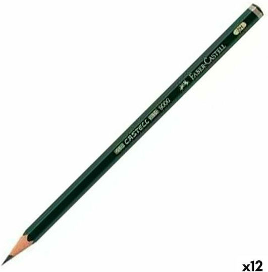 Faber-Castell 9000 Σετ 12 Μολύβια 2H Γκρι