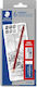 Staedtler Tradition Pencil Set with Scraper and Eraser Red 8pcs