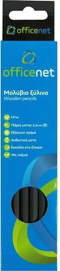 Officenet Σετ 12 Μολύβια B Μαύρα
