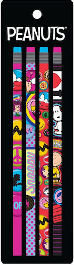 Back Me Up Snoopy 365-02006 Σετ 4 Μολύβια με Γόμα
