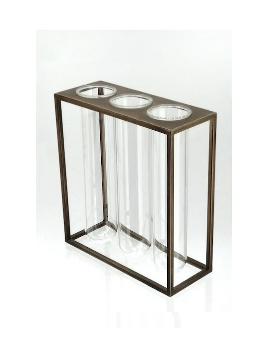 Espiel Decorative Vase Gold 20x8x22cm