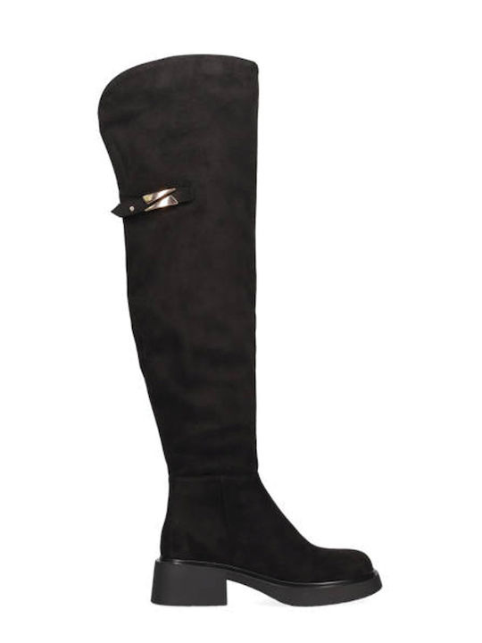 Medium Heel Women's Boots Black