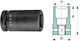 3/4'' 4-sided Short Impact Socket Head 18