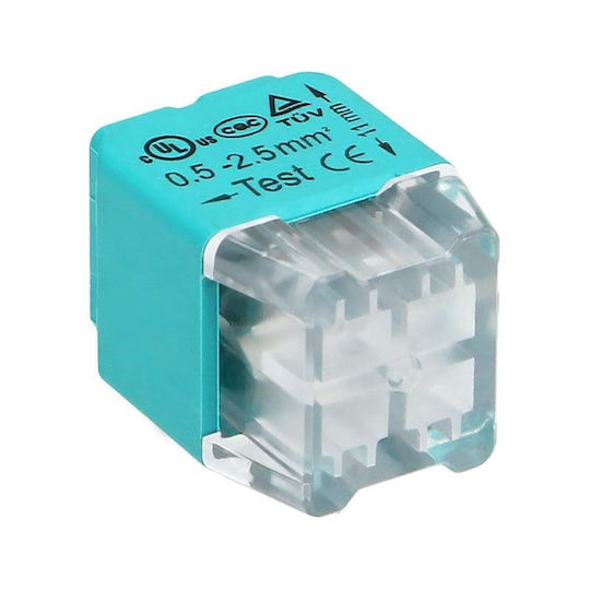 8004/4 Κλεμα Αυτοματο Κουμπωμα 4 Θεσεων 0 75-2 5mm2 100 Τεμαχια Orno