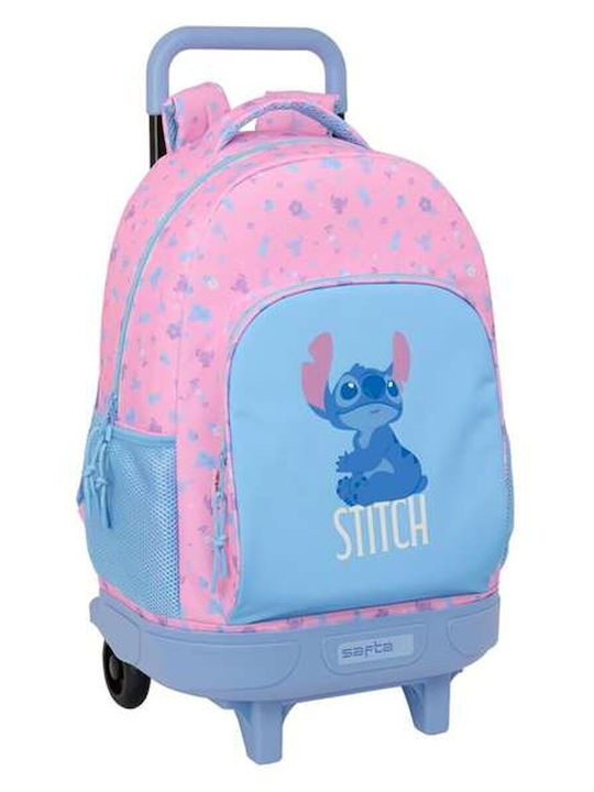 Ghiozdan Scoala Lilo & Stitch Roz Aprins 33 X 45 X 22 Cm