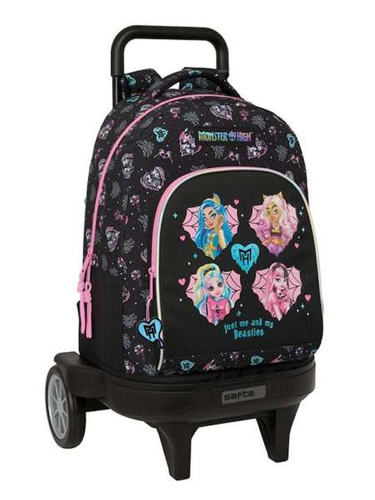 Ghiozdan Scoala Monster High Negru 33 X 45 X 22 Cm