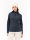 Χειμερινή Γυναικεία Fleece Μπλούζα με Φερμουάρ Twilight Navy