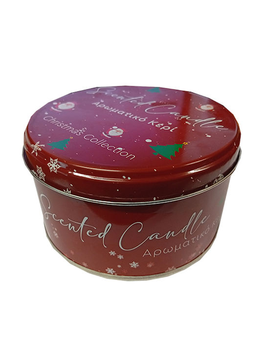 Erycandles Scented Candle Melomakarono Metal Box 12x7 Cm Red