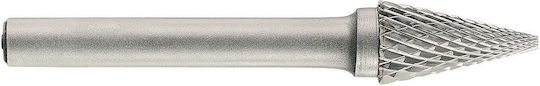 1031711 Tungsten Carbide Milling Cutter Shape M Conical Sharp Tip Double-edged Type D Size 16 Shank 6