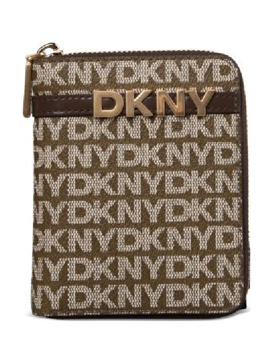 DKNY Μικρό Γυναικείο Πορτοφόλι Κερμάτων Καφέ