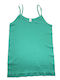 Women's T-Shirt with Spaghetti Strap Green