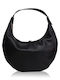 Leder Damentasche Schultertasche Schwarz
