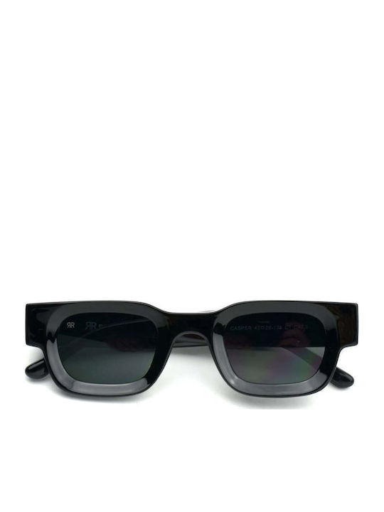 Red Raven Casper Sunglasses Μαύρα with Frame & Black Lens