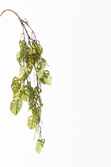Supergreens Artificial Hanging Light Green Monstera 105 Cm 7-1653