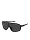 Under Armour Unisex Sunglasses with Black Plastic Frame and Black Lens UAGAMETIMEOG8